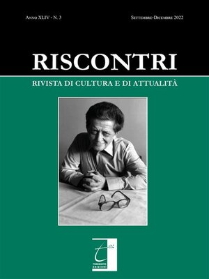 cover image of Riscontri. Rivista di cultura e di attualità